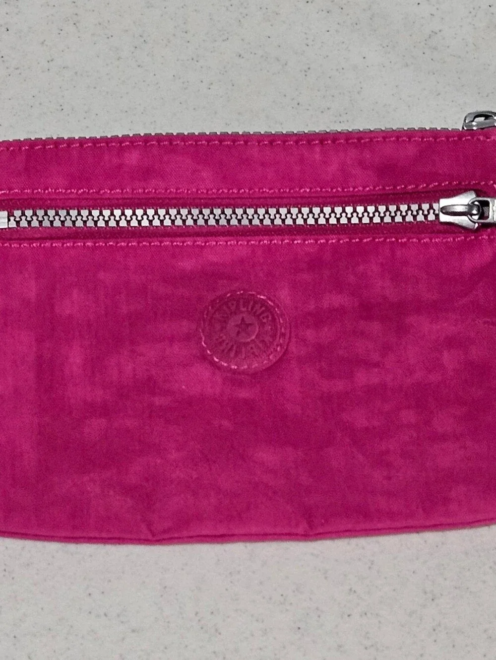 Kipling Hot Pink Zip Pouch